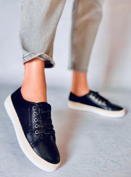 Espadryle sznurowane ZILLO BLACK