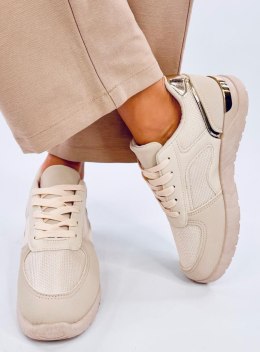 Sneakersy damskie leciutkie DOLEH BEIGE