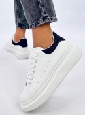 Sneakersy na platformie z cyrkoniami PARKSS WHITE/BLACK