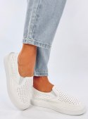 Trampki slip-on ażurowe TOWNS WHITE