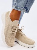 Buty sportowe skarpetkowe JAUSSA BEIGE