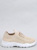 Buty sportowe skarpetkowe JAUSSA BEIGE