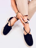 Espadryle damskie sznurkowe YAWEH BLACK