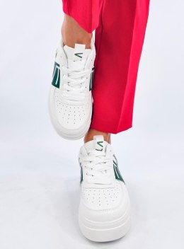 Sneakersy na platformie STERRY WHITE GREEN - 38