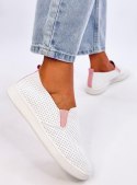 Tenisówki slip-on JOUSSE WHITE/PINK - 38