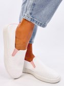 Tenisówki slip-on JOUSSE WHITE/PINK - 38