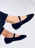 Baleriny w stylu Mary Jane GOLINS BLACK