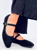 Baleriny w stylu Mary Jane GOLINS BLACK